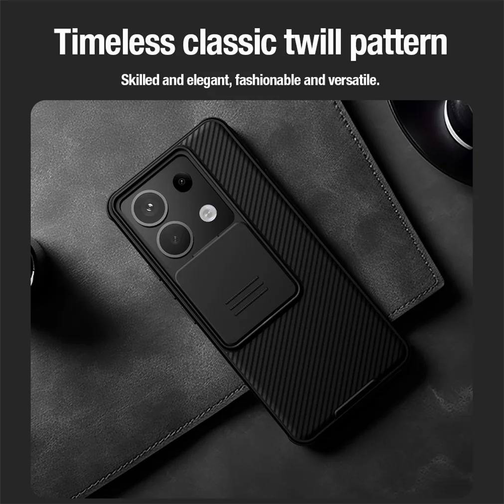 For Xiaomi POCO X6 5G Case Original NILLKIN CamShield Pro Slide Camera Lens Privacy Protection Luxury Back Cover For POCO X6 5G