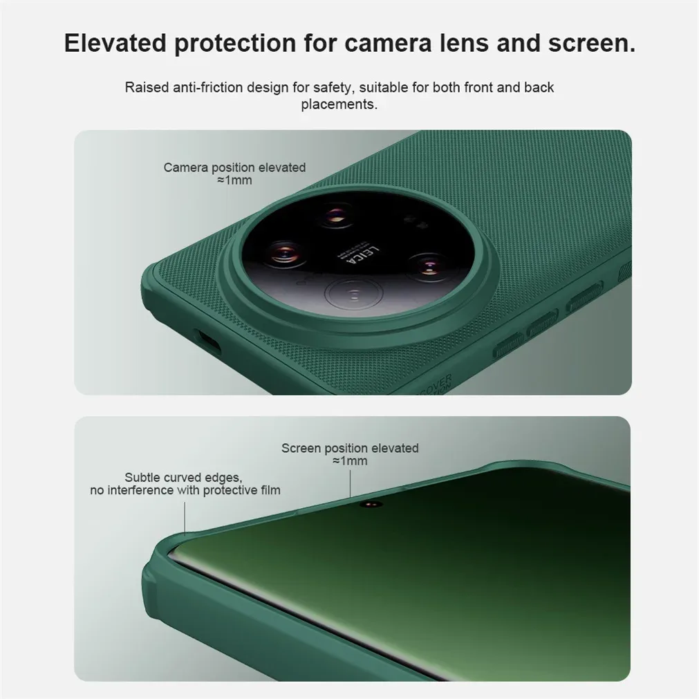 For Xiaomi Mi 14 Ultra MagSafe Case Nillkin Frosted Shield Pro Magnetic Charging Case TPU Frame PC Back Cover For Xiaomi 14Ultra