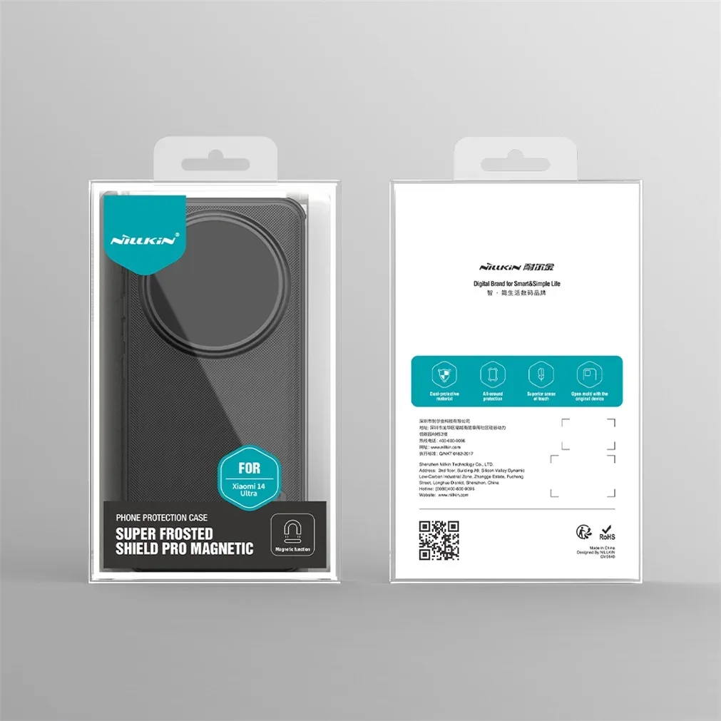 For Xiaomi Mi 14 Ultra MagSafe Case Nillkin Frosted Shield Pro Magnetic Charging Case TPU Frame PC Back Cover For Xiaomi 14Ultra