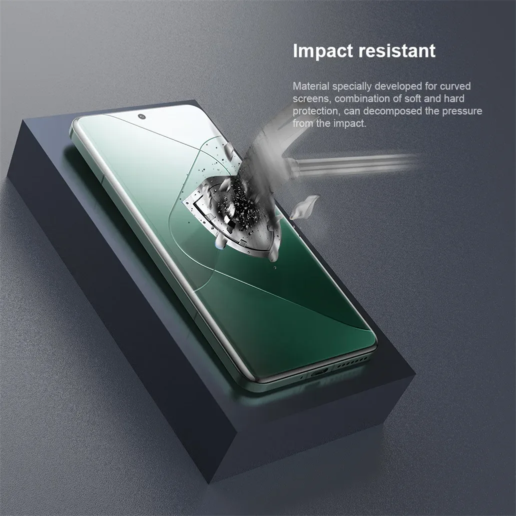 2Pcs For Xiaomi 14 Ultra Soft Film For Curved Screen Nillkin Impact Resistant Curved Film Screen Protector For Xiaomi Mi 14 Pro