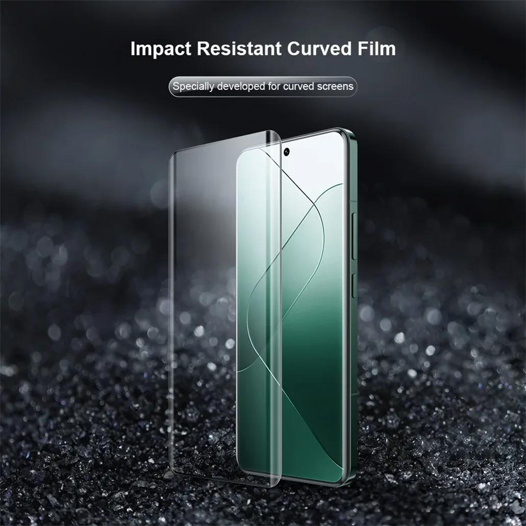 2Pcs For Xiaomi 14 Ultra Soft Film For Curved Screen Nillkin Impact Resistant Curved Film Screen Protector For Xiaomi Mi 14 Pro