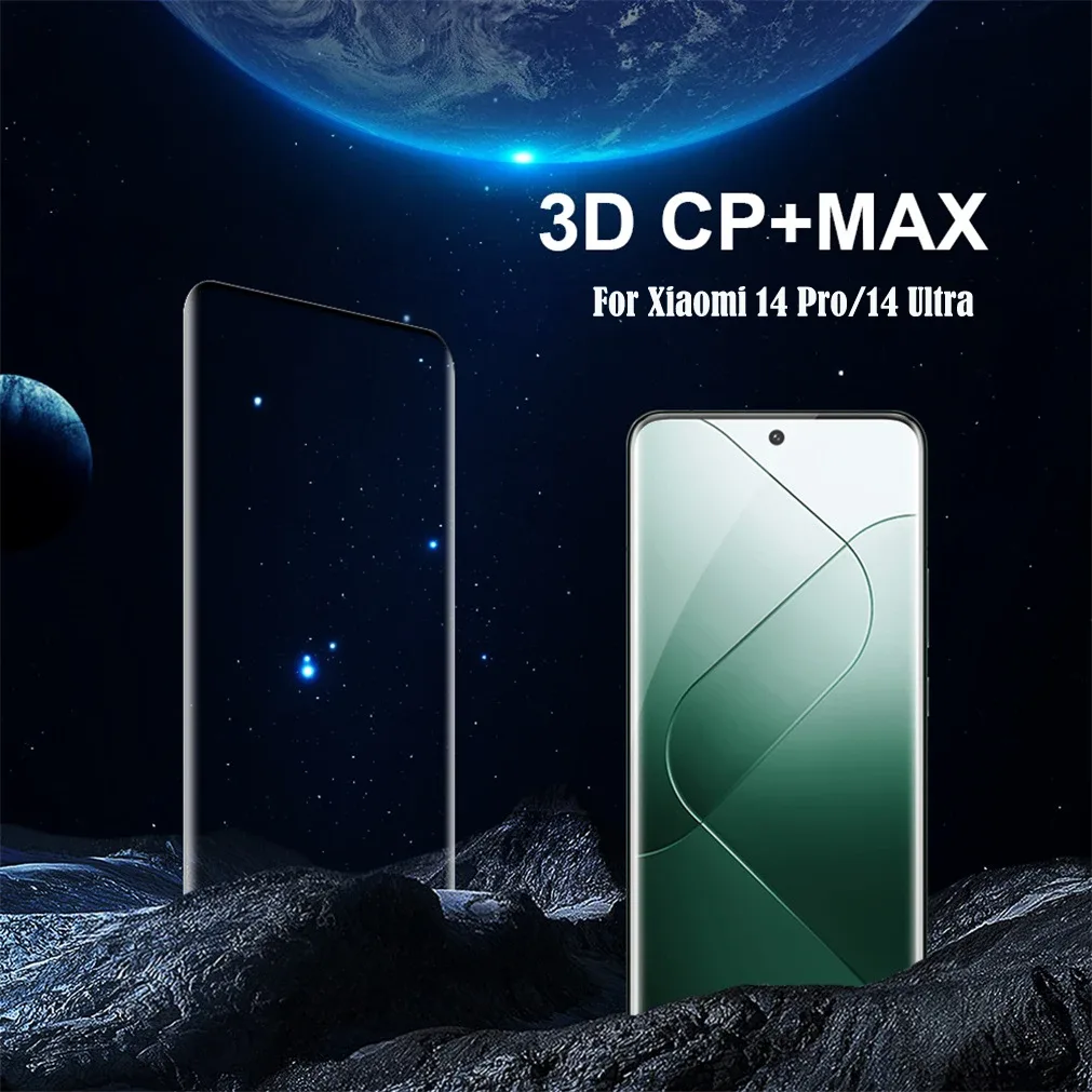 For Xiaomi Mi 14 Ultra Tempered Glass Nillkin 3D CP+Max Anti-Explosion Full Coverage Screen Protector For Xiaomi 14 Pro Film