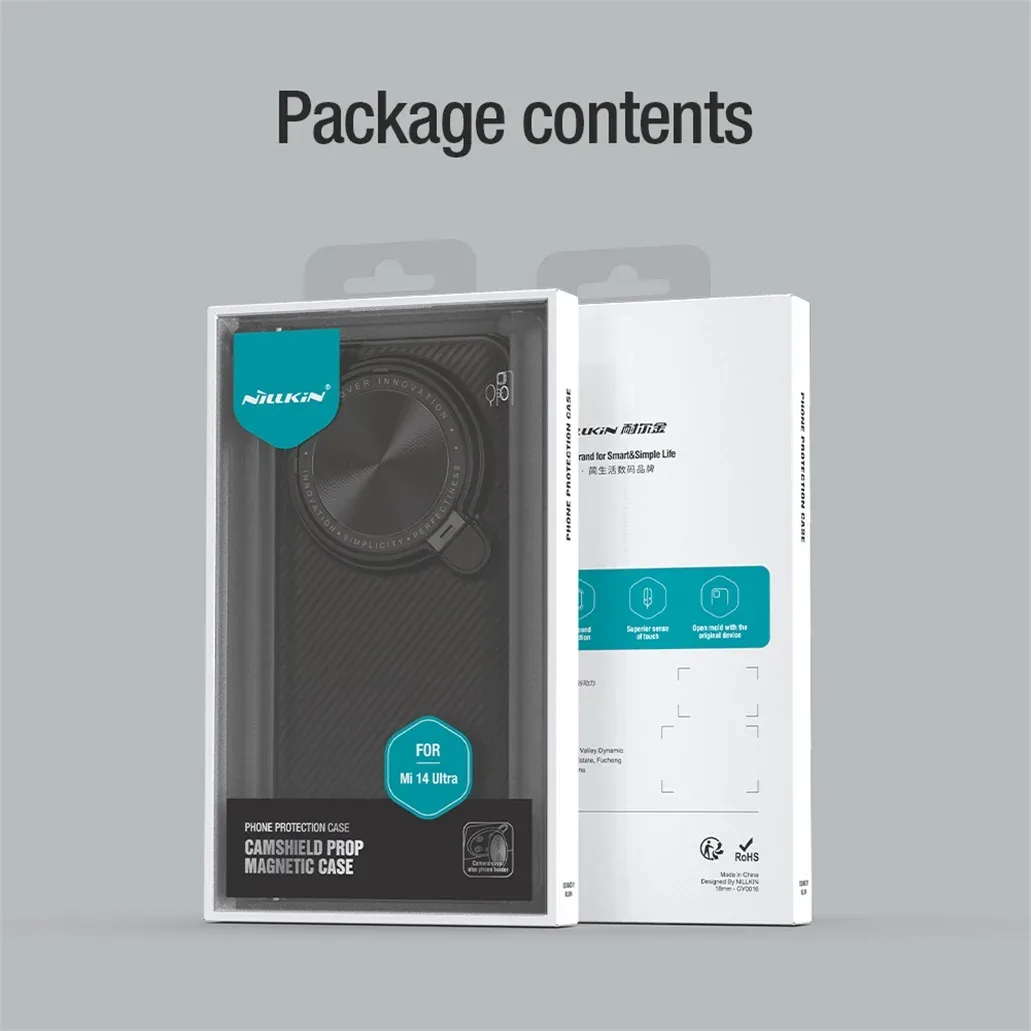 For Xiaomi Mi 14 Ultra MagSafe Case NILLKIN CamShield Prop Magnetic Charging Flip-style Holder Camera Cover For Xiaomi 14Ultra