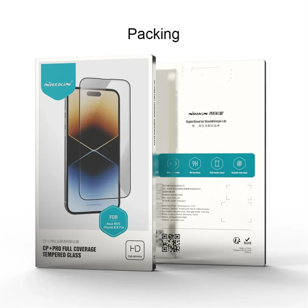 Nillkin For Asus ROG Phone 8 Pro Tempered Glass CP+PRO Anti-Explosion Ultra-thin Fully Screen Protector For Asus ROG Phone8 Film