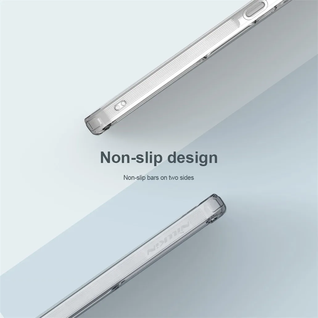 Nillkin For Samsung Galaxy A55 Case Nature Pro Transparent Clear TPU Frame Shockproof Protection Back Cover For Samsung A55 5G