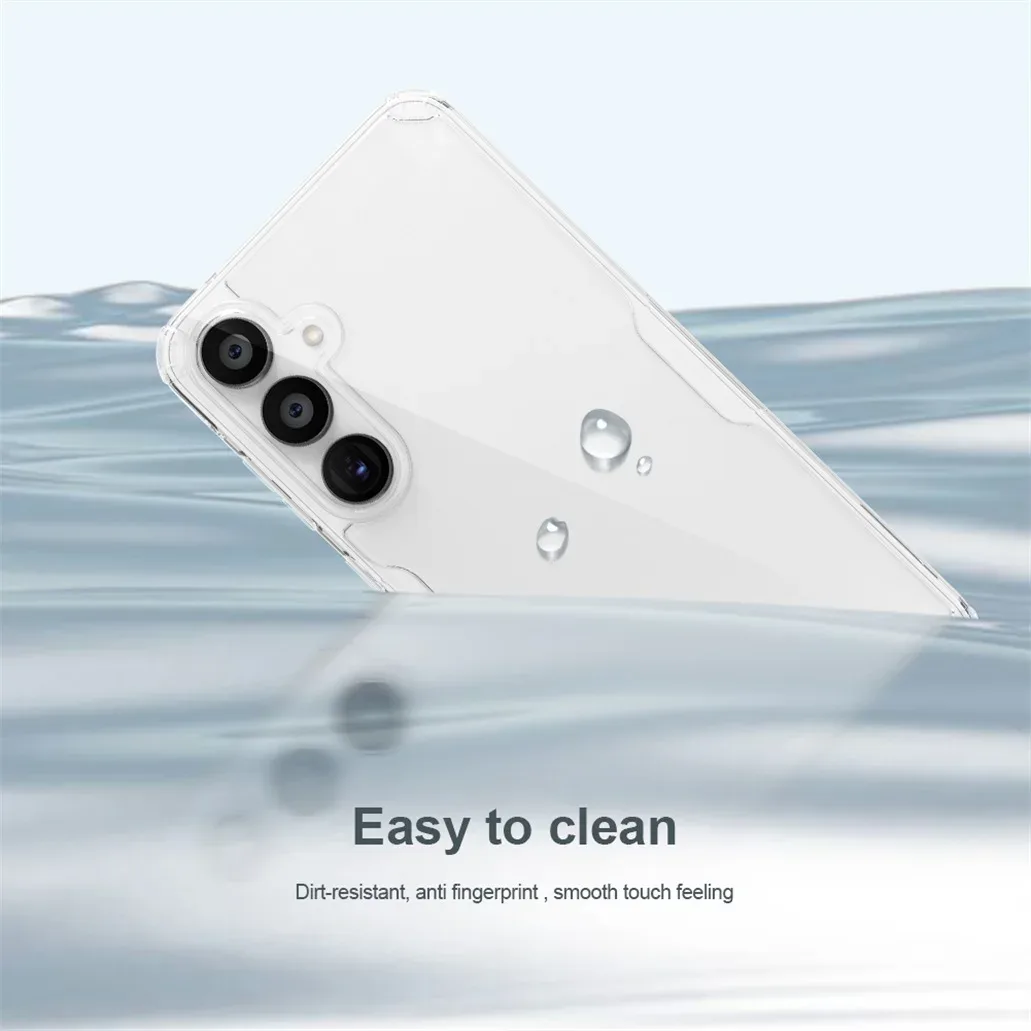 Nillkin For Samsung Galaxy A55 Case Nature Pro Transparent Clear TPU Frame Shockproof Protection Back Cover For Samsung A55 5G