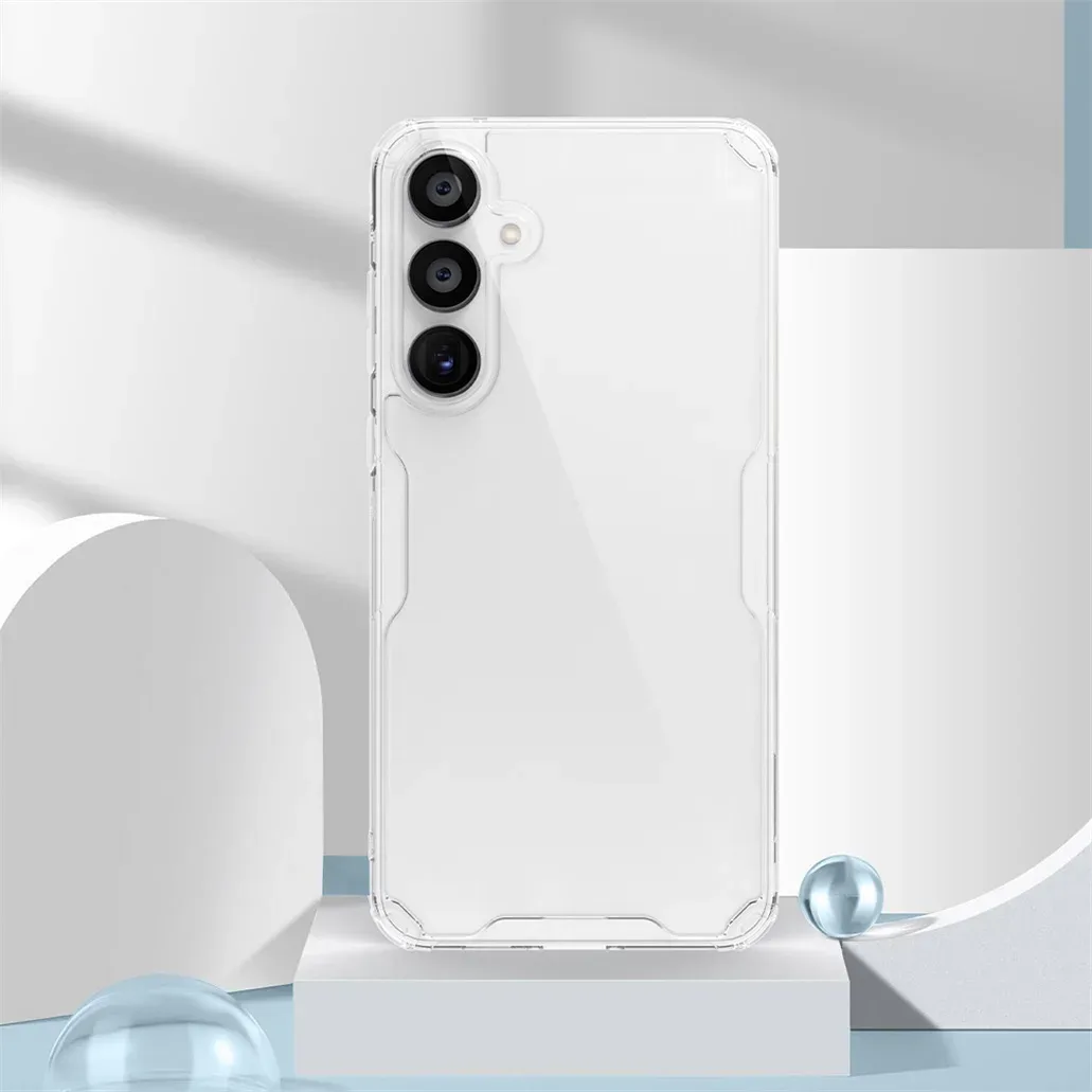 Nillkin For Samsung Galaxy A55 Case Nature Pro Transparent Clear TPU Frame Shockproof Protection Back Cover For Samsung A55 5G