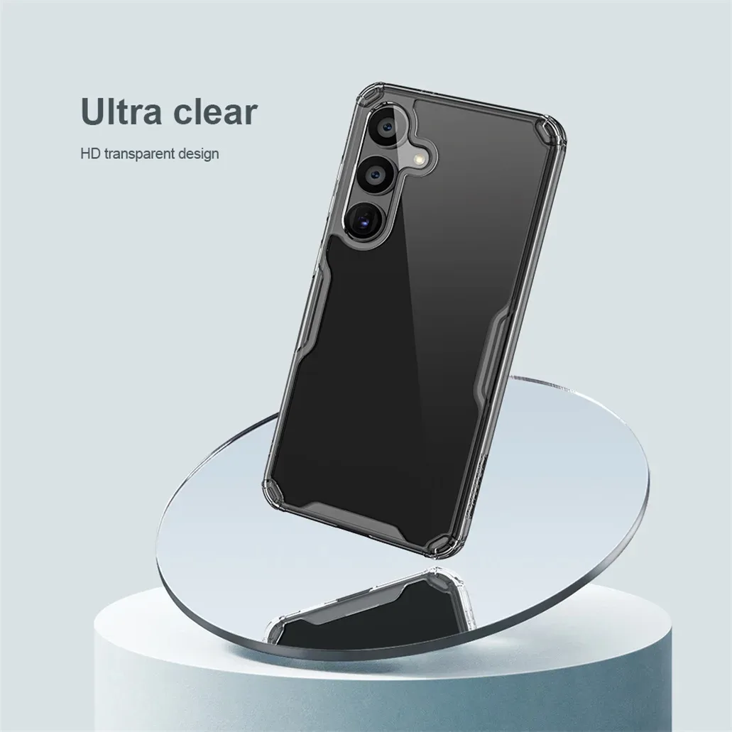 Nillkin For Samsung Galaxy A55 Case Nature Pro Transparent Clear TPU Frame Shockproof Protection Back Cover For Samsung A55 5G