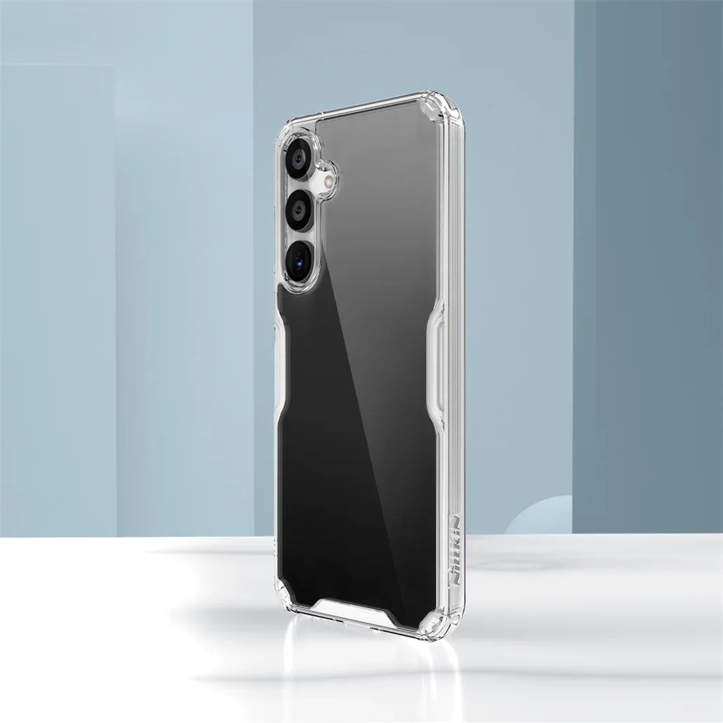 Nillkin For Samsung Galaxy A55 Case Nature Pro Transparent Clear TPU Frame Shockproof Protection Back Cover For Samsung A55 5G