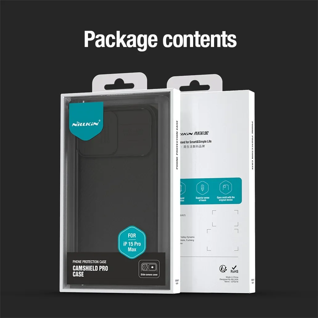 For iPhone 15 14 Pro /Pro Max Case NILLKIN CamShield Pro Shockproof Slide Camera Privacy Protection Cover For iPhone15 / 15 Plus