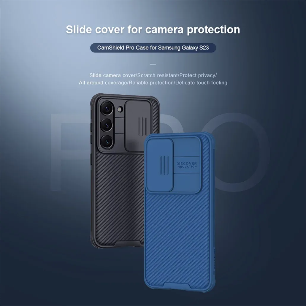 For Samsung Galaxy S23 /S23 Ultra Case NILLKIN CamShield Pro Slide Camera Privacy Protection Cover Bumper For Samsung S23+ Plus