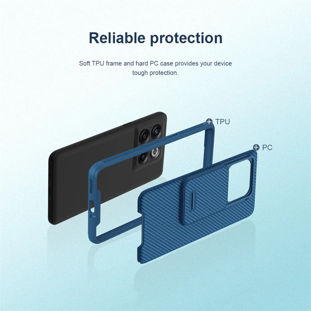 For OnePlus 10T Case NILLKIN CamShield Pro Slide Camera Cover Lens Protection For One Plus 10T 5G Back Cover For OnePlus Ace Pro