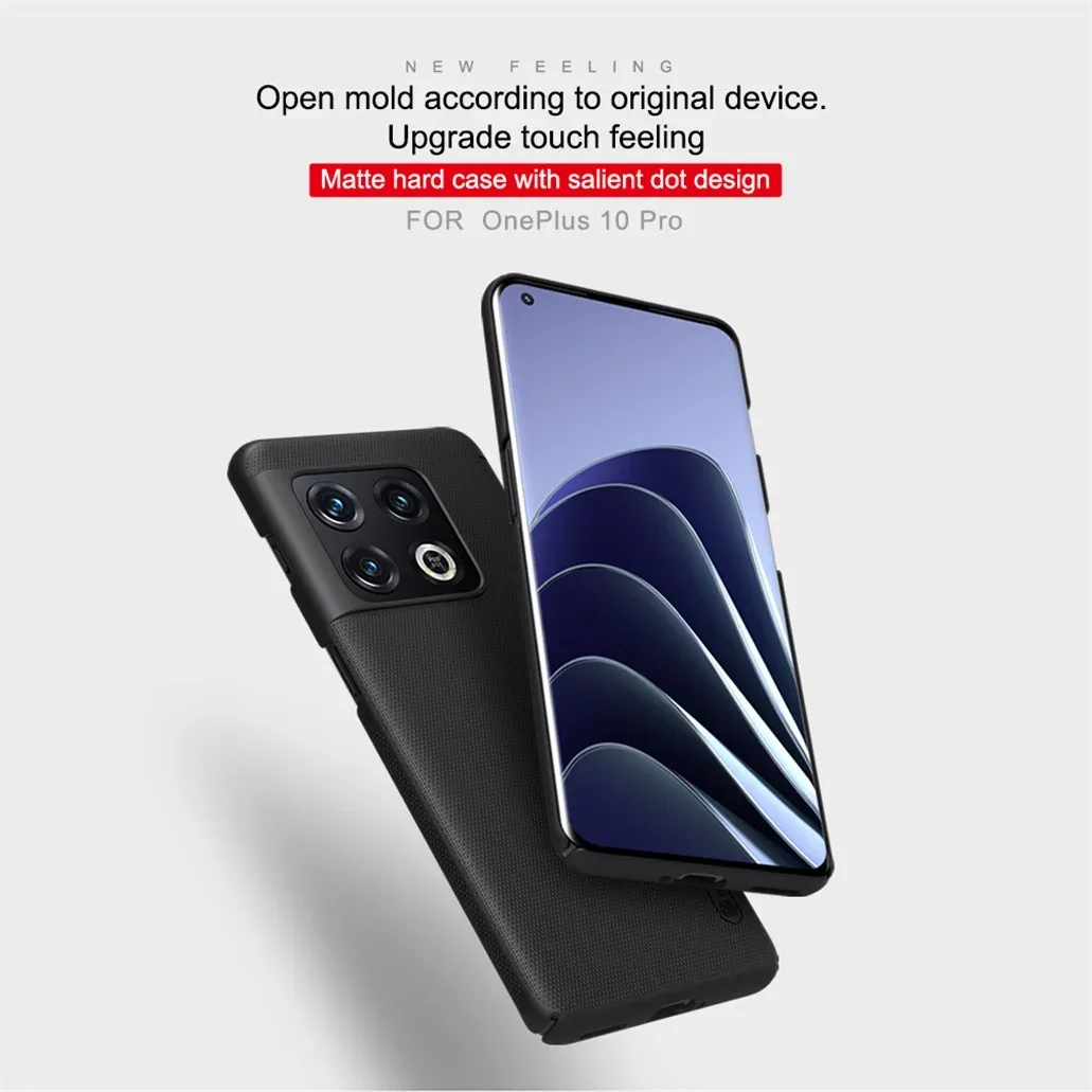 For OnePlus 10 Pro Case NILLKIN Super Frosted Shield Luxuly PC Hard Back Cover For One Plus 10 Pro Phone Shell For OnePlus10 Pro