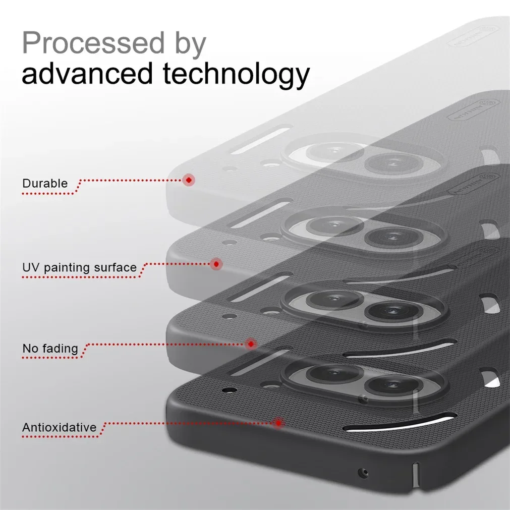 For Nothing Phone 2a Case NILLKIN Super Frosted Shield Case Hard PC Ultra-Thin Protection Shell Back Cover For Nothing Phone2a
