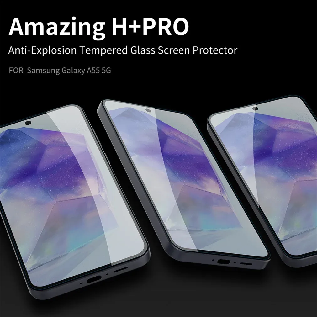 Nillkin For Samsung Galaxy A55 5G Tempered Glass Amazing H+PRO Anti-Explosion 2.5D 9H Screen Protector Film For Samsung A55