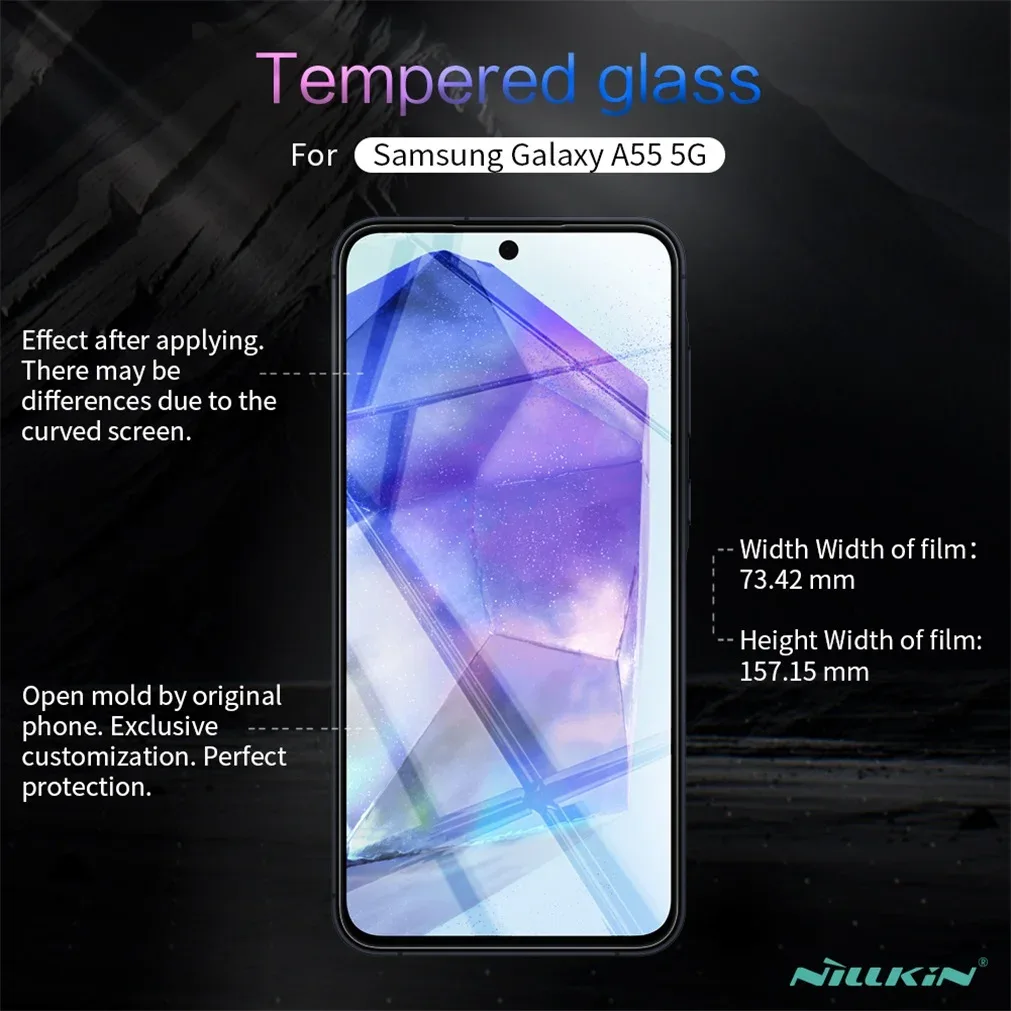 Nillkin For Samsung Galaxy A55 5G Tempered Glass Amazing H+PRO Anti-Explosion 2.5D 9H Screen Protector Film For Samsung A55