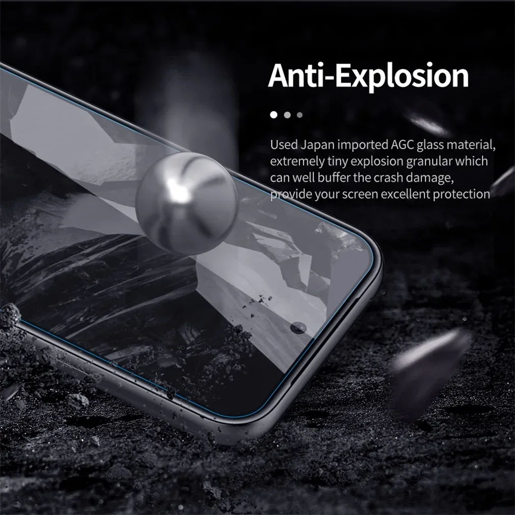 Nillkin For Google Pixel 8a Tempered Glass Amazing H+PRO Anti-Explosion 2.5D 0.2mm 9H Screen Protector Film For Google Pixel8a