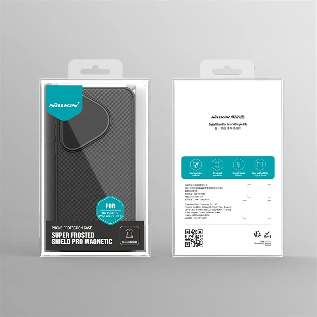 For Huawei Pura 70 Pro / Pura70 Pro+ Plus MagSafe Case Nillkin Frosted Shield Pro Magnetic Case TPU Frame PC Cover For Pura 70