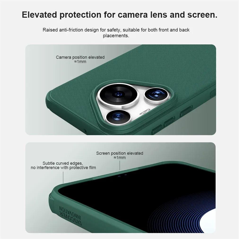 For Huawei Pura 70 Pro / Pura70 Pro+ Plus MagSafe Case Nillkin Frosted Shield Pro Magnetic Case TPU Frame PC Cover For Pura 70