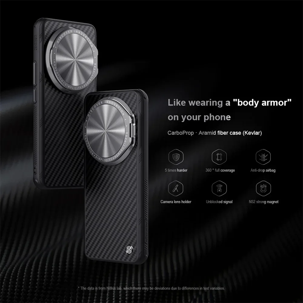 For Xiaomi 14 Ultra MagSafe Case NILLKIN CarboProp Magnetic Wireless Charge Aramid Fiber Camera Cover Holder For Mi 14 Ultra