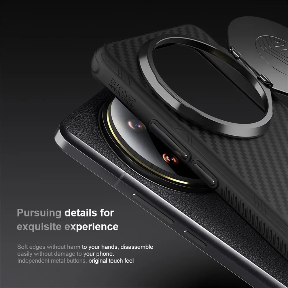 For Xiaomi 14 Ultra MagSafe Case NILLKIN CarboProp Magnetic Wireless Charge Aramid Fiber Camera Cover Holder For Mi 14 Ultra