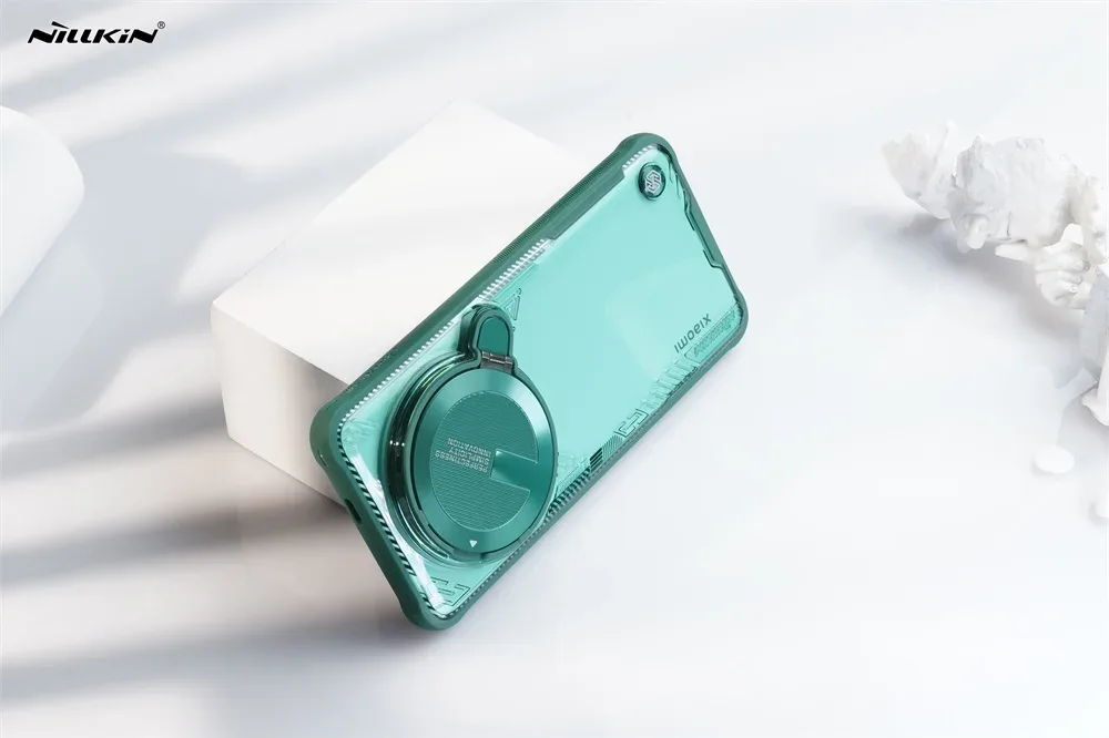 For Xiaomi 14 Ultra Case NILLKIN Iceblade Prop Transparent Clear Case With Flip-style Phone Holder Camera Cover For Mi 14 Ultra