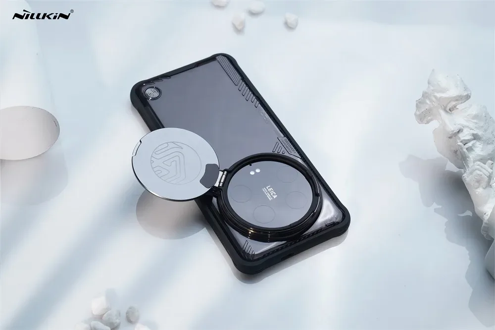 For Xiaomi 14 Ultra Case NILLKIN Iceblade Prop Transparent Clear Case With Flip-style Phone Holder Camera Cover For Mi 14 Ultra