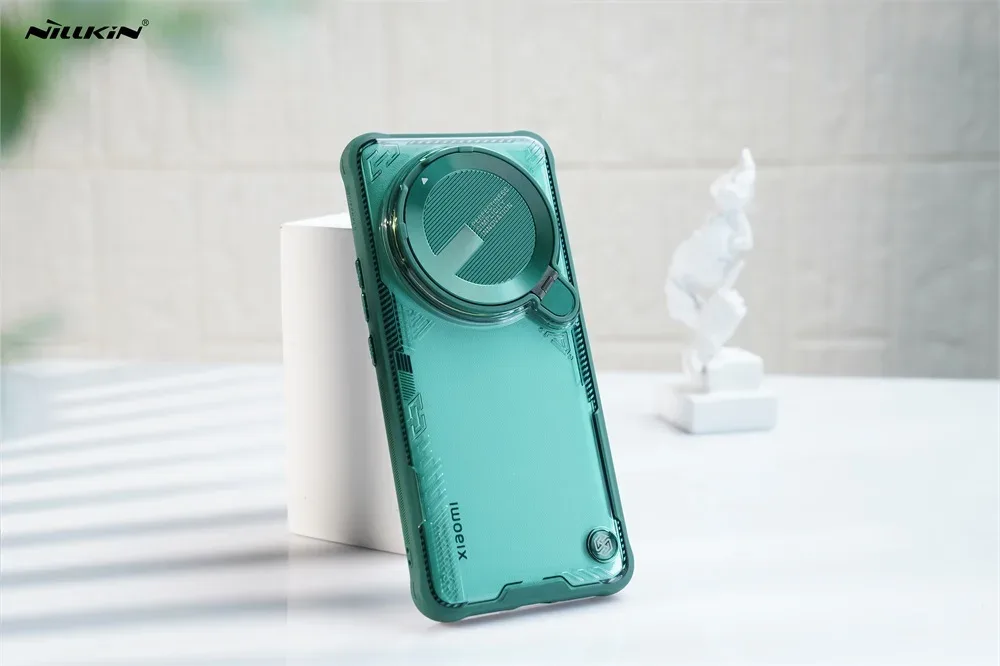 For Xiaomi 14 Ultra Case NILLKIN Iceblade Prop Transparent Clear Case With Flip-style Phone Holder Camera Cover For Mi 14 Ultra