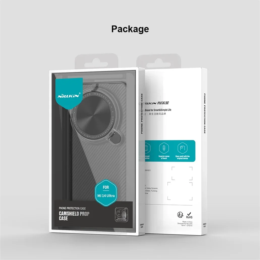 For Xiaomi 14 Ultra Case NILLKIN CamShield Prop Clear Version With Flip-style Phone Holder Camera Cover For Xiaomi Mi 14 Ultra