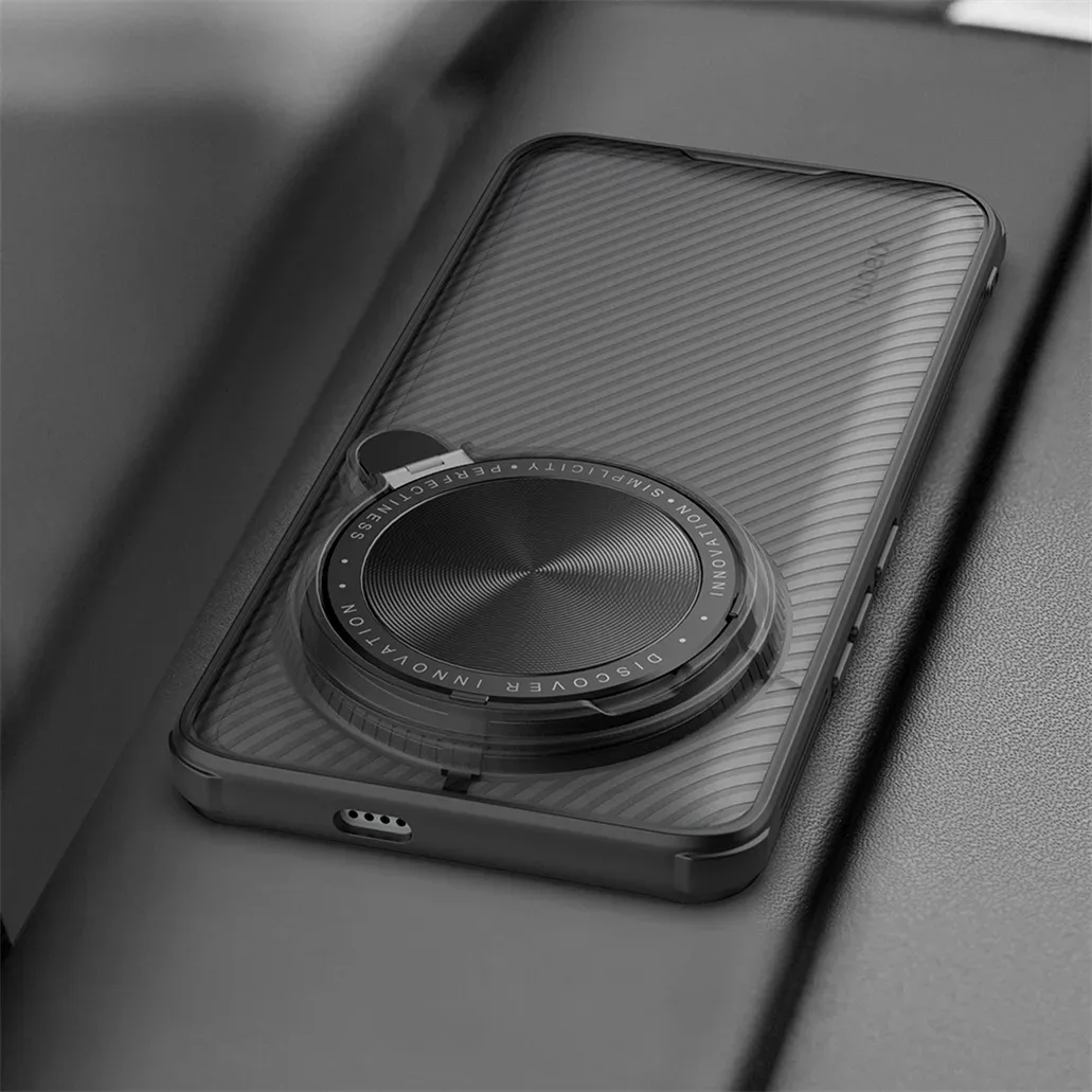 For Xiaomi 14 Ultra Case NILLKIN CamShield Prop Clear Version With Flip-style Phone Holder Camera Cover For Xiaomi Mi 14 Ultra
