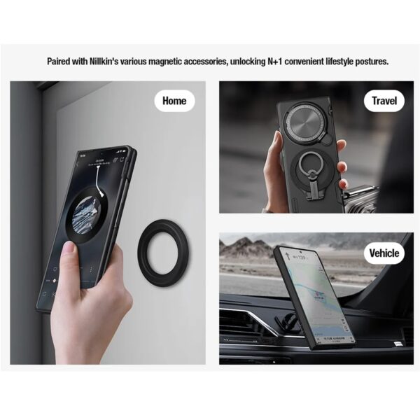 Чехол Nillkin Super Frosted Shield Prop для Vivo X Fold 3, Vivo X Fold 3 Pro (MagSafe) — изображение 3