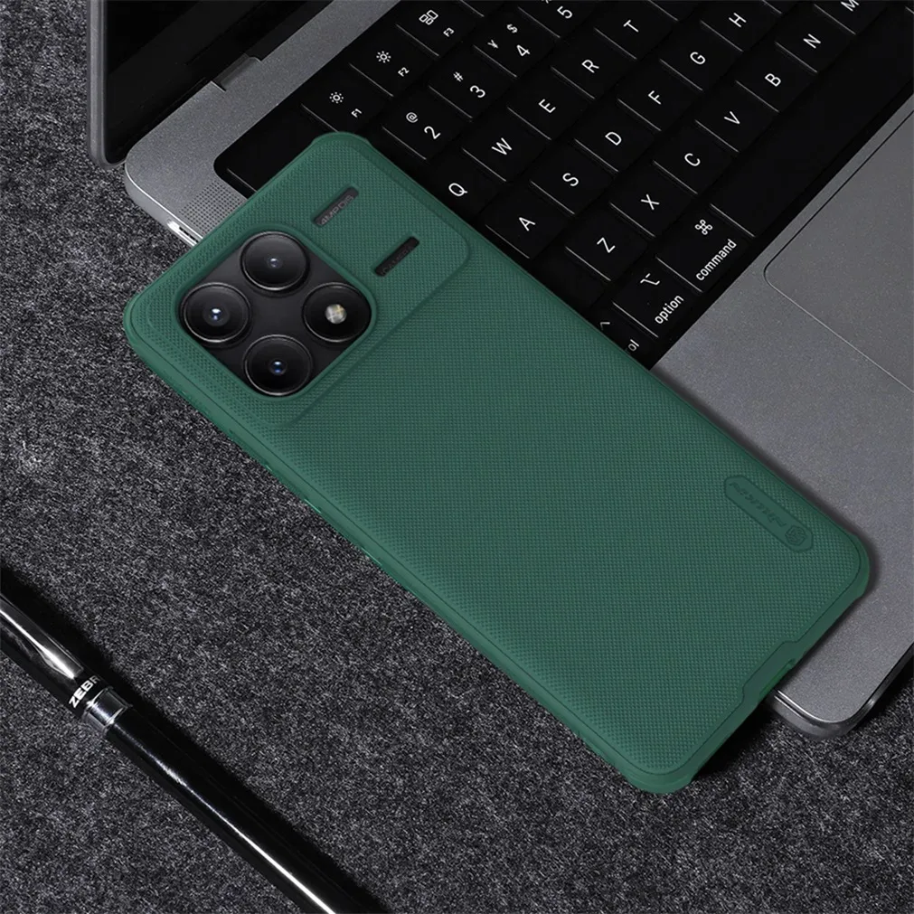 For Xiaomi Poco F6 Pro MagSafe Case Nillkin Frosted Shield Pro Shockproof Magnetic Case TPU Frame PC Back Cover For Poco F6 Pro