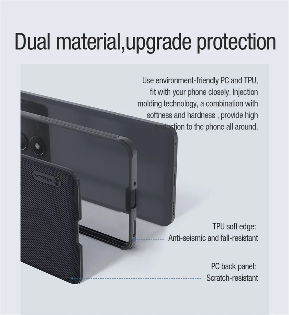 For Xiaomi Poco F6 Pro MagSafe Case Nillkin Frosted Shield Pro Shockproof Magnetic Case TPU Frame PC Back Cover For Poco F6 Pro