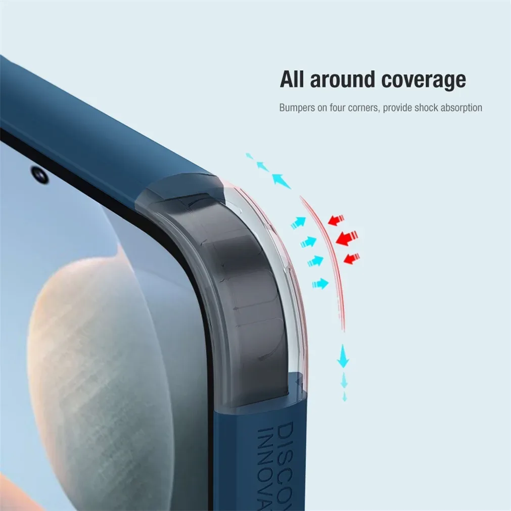 For Xiaomi Poco F6 Pro Case Nillkin Frosted Shield Pro Soft TPU Frame Hard PC Shell Shockproof Back Cover For Xiaomi Poco F6 Pro