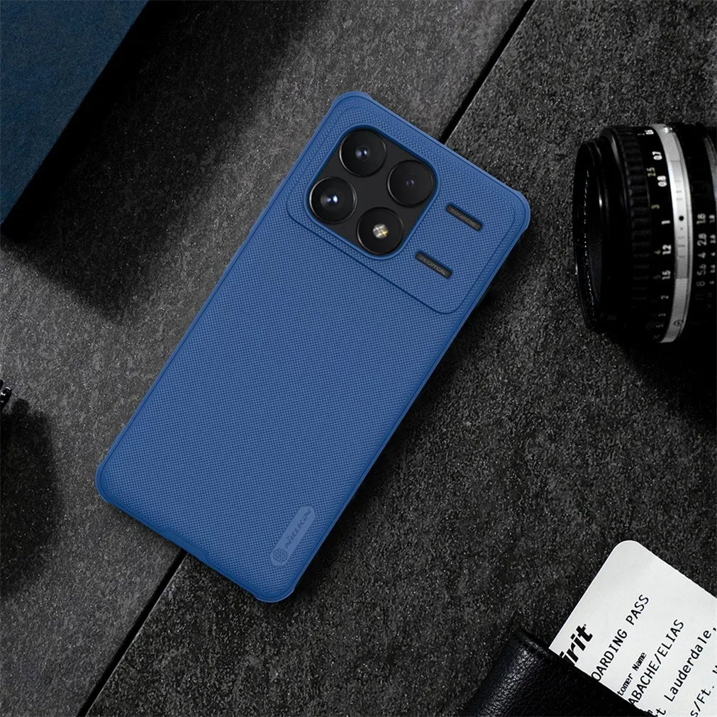 For Xiaomi Poco F6 Pro Case Nillkin Frosted Shield Pro Soft TPU Frame Hard PC Shell Shockproof Back Cover For Xiaomi Poco F6 Pro