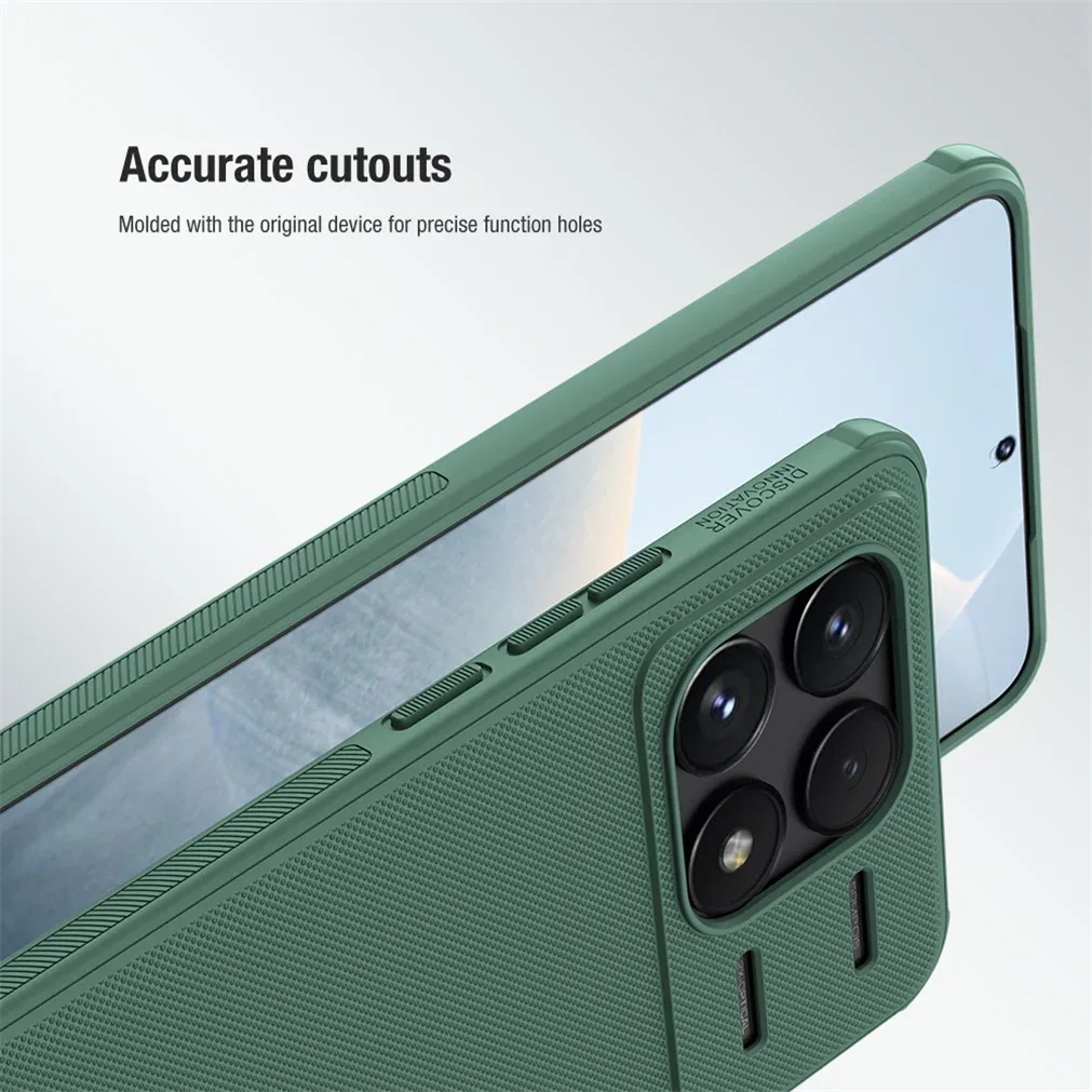 For Xiaomi Poco F6 Pro Case Nillkin Frosted Shield Pro Soft TPU Frame Hard PC Shell Shockproof Back Cover For Xiaomi Poco F6 Pro