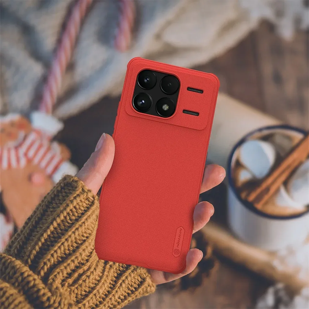For Xiaomi Poco F6 Pro Case Nillkin Frosted Shield Pro Soft TPU Frame Hard PC Shell Shockproof Back Cover For Xiaomi Poco F6 Pro