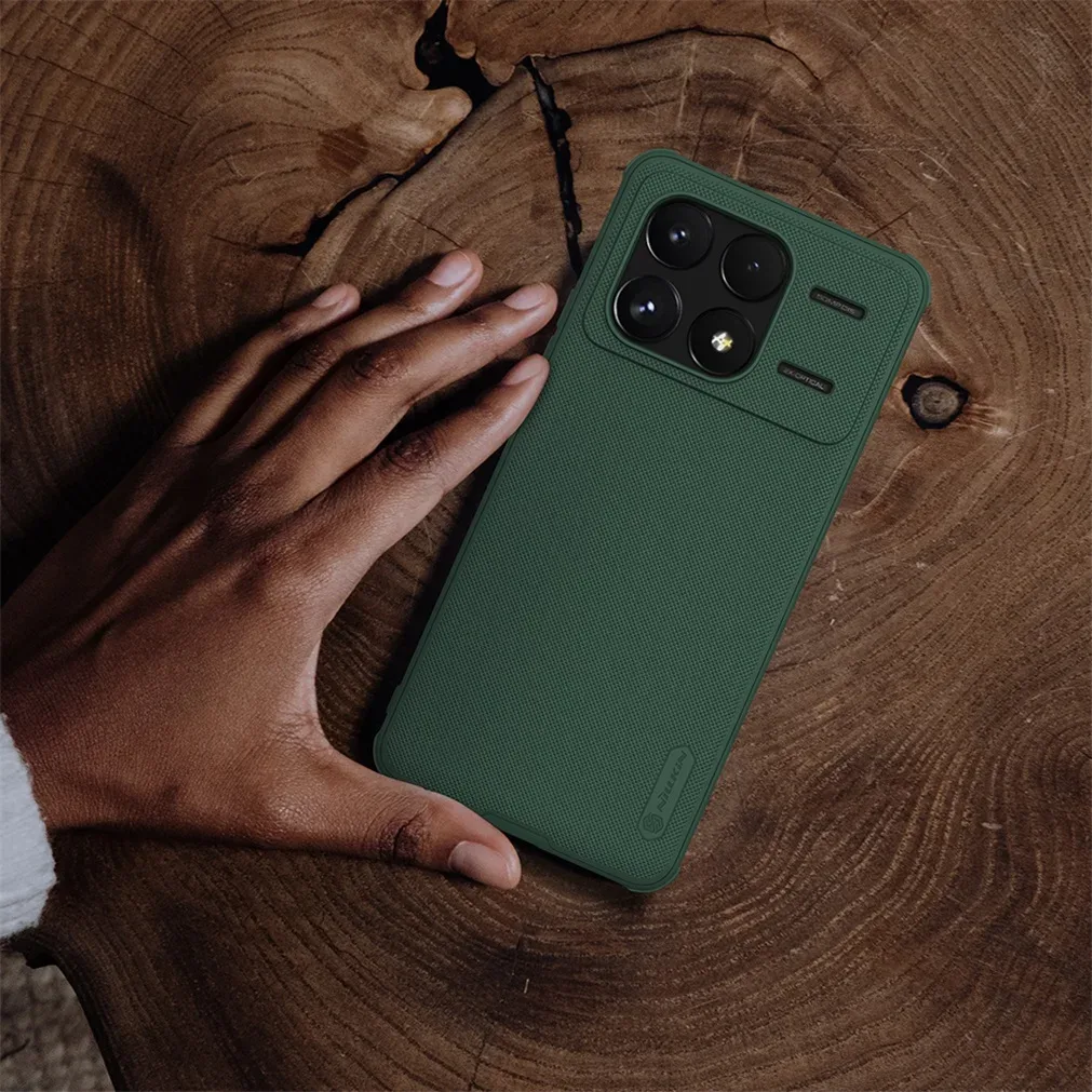 For Xiaomi Poco F6 Pro Case Nillkin Frosted Shield Pro Soft TPU Frame Hard PC Shell Shockproof Back Cover For Xiaomi Poco F6 Pro