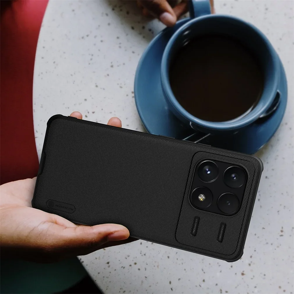 For Xiaomi Poco F6 Pro Case Nillkin Frosted Shield Pro Soft TPU Frame Hard PC Shell Shockproof Back Cover For Xiaomi Poco F6 Pro