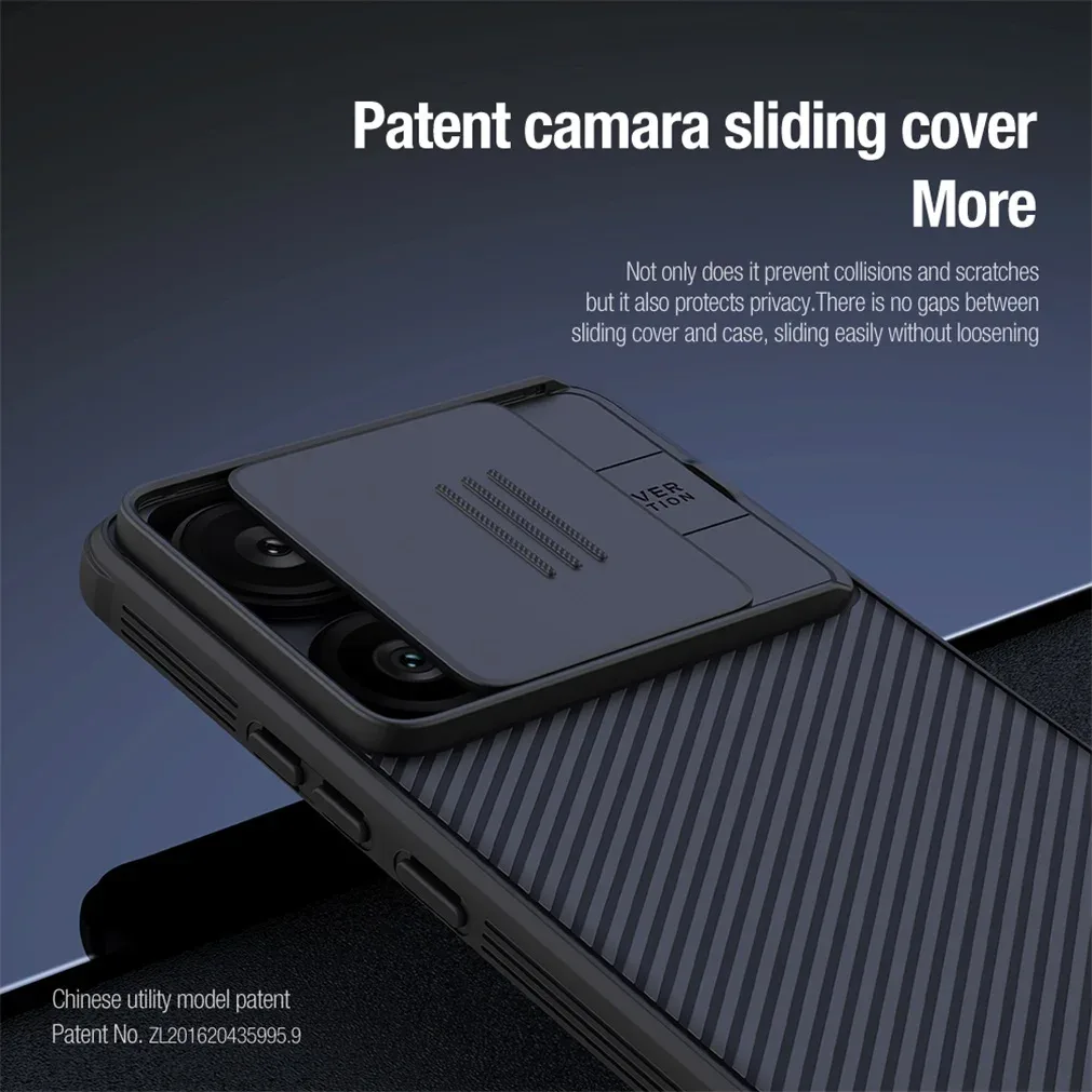 For Xiaomi Poco F6 Case NILLKIN CamShield Pro Case Shockproof Slide Camera Cover Lens Privacy Protection Back Cover For Poco F6