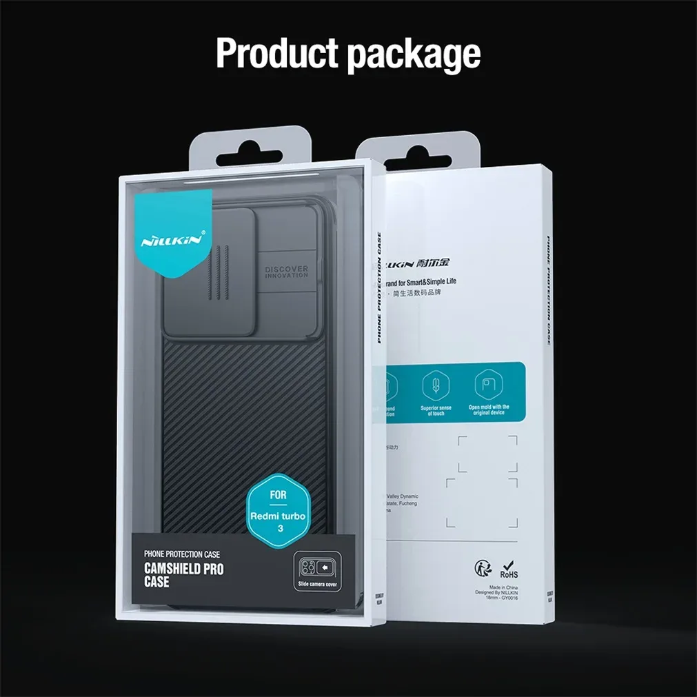 For Xiaomi Poco F6 Case NILLKIN CamShield Pro Case Shockproof Slide Camera Cover Lens Privacy Protection Back Cover For Poco F6
