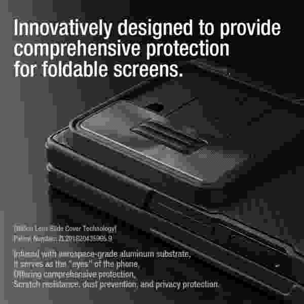 Чехол Nillkin CamShield Fold для Samsung Galaxy Z Fold 6 5G с выдвижной крышкой камеры и скрытой подставкой — изображение 3