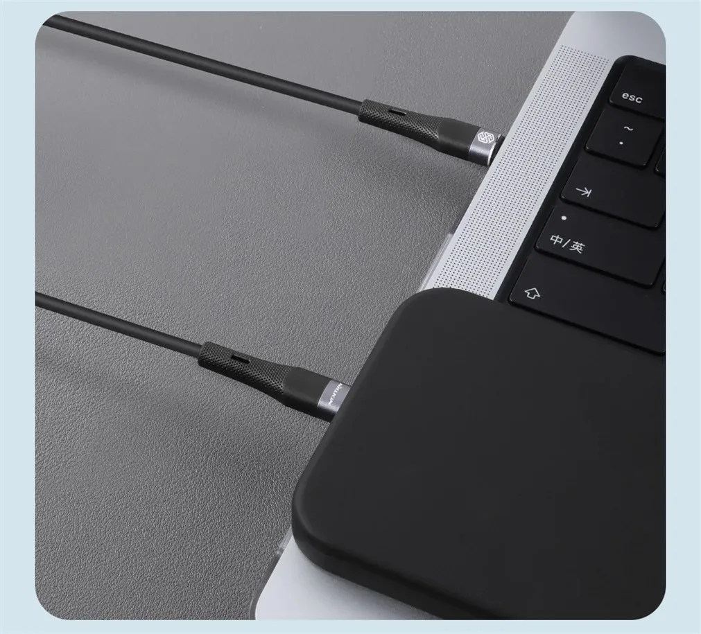 NILLKIN Silicone Cable Type C To Lightning PD 27W Fast Charging Transmission For iPhone 14 13 12 Pro Max 1.2m USB C Data Cable