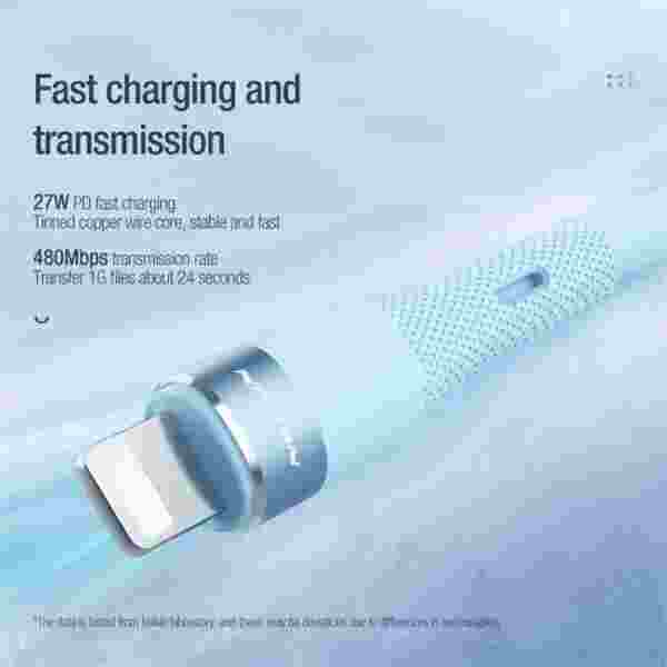 Кабель Nillkin Silicone Cable Flowspeed Type-C на Lightning — изображение 3