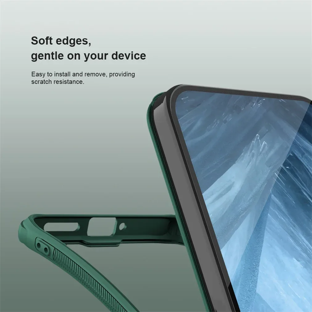 For Google Pixel 9 /9 Pro Case Nillkin Frosted Shield Pro Soft TPU Frame Hard PC Shell Matte Back Cover For Google Pixel9 Pro XL