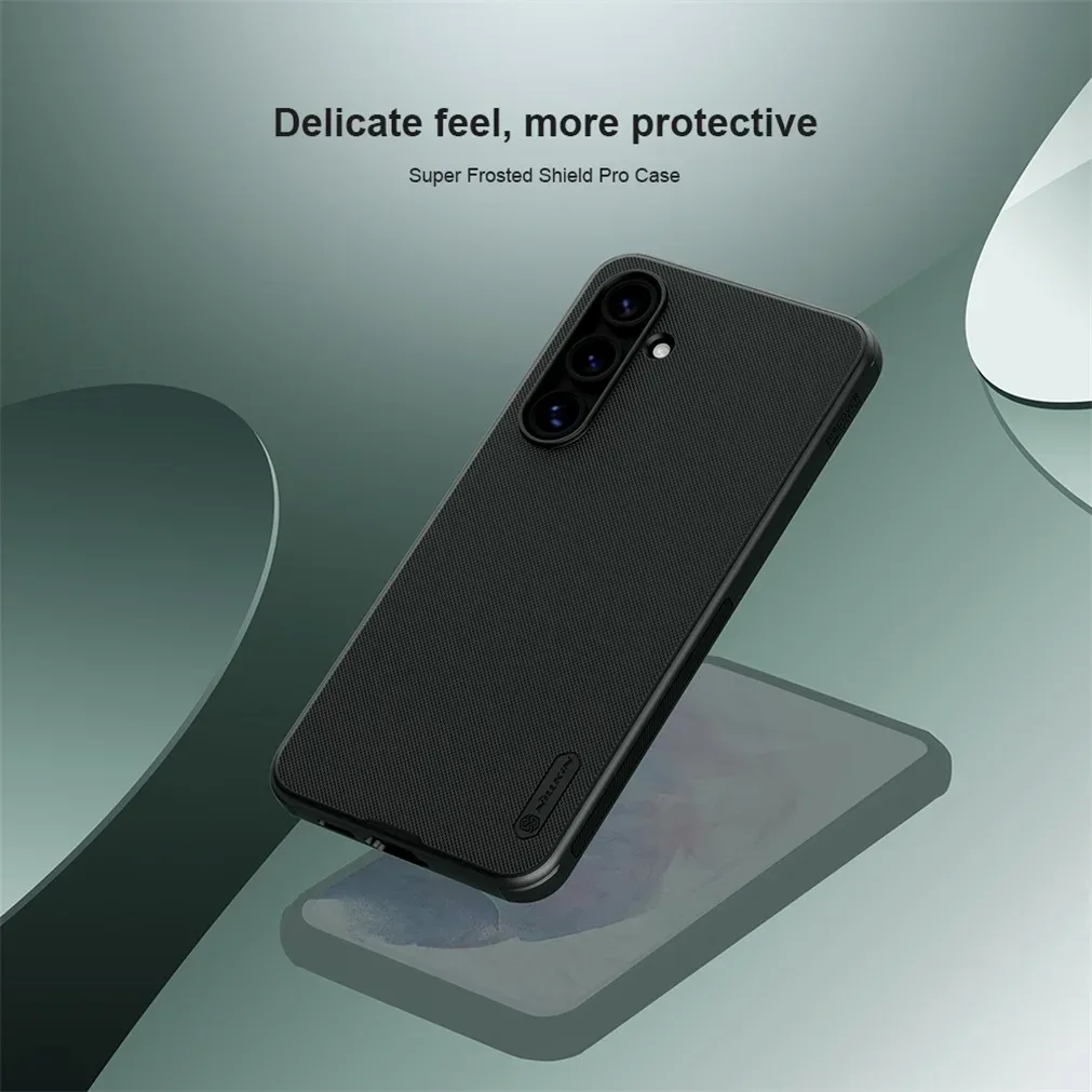 For Samsung Galaxy S24 FE Case Nillkin Frosted Shield Pro Soft TPU Frame Hard PC Shell Matte Phone Back Cover For Samsung S24FE