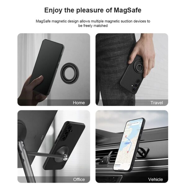 Чехол Nillkin Super Frosted Shield Pro Magnetic для Samsung Galaxy S24 FE (MagSafe) — изображение 2