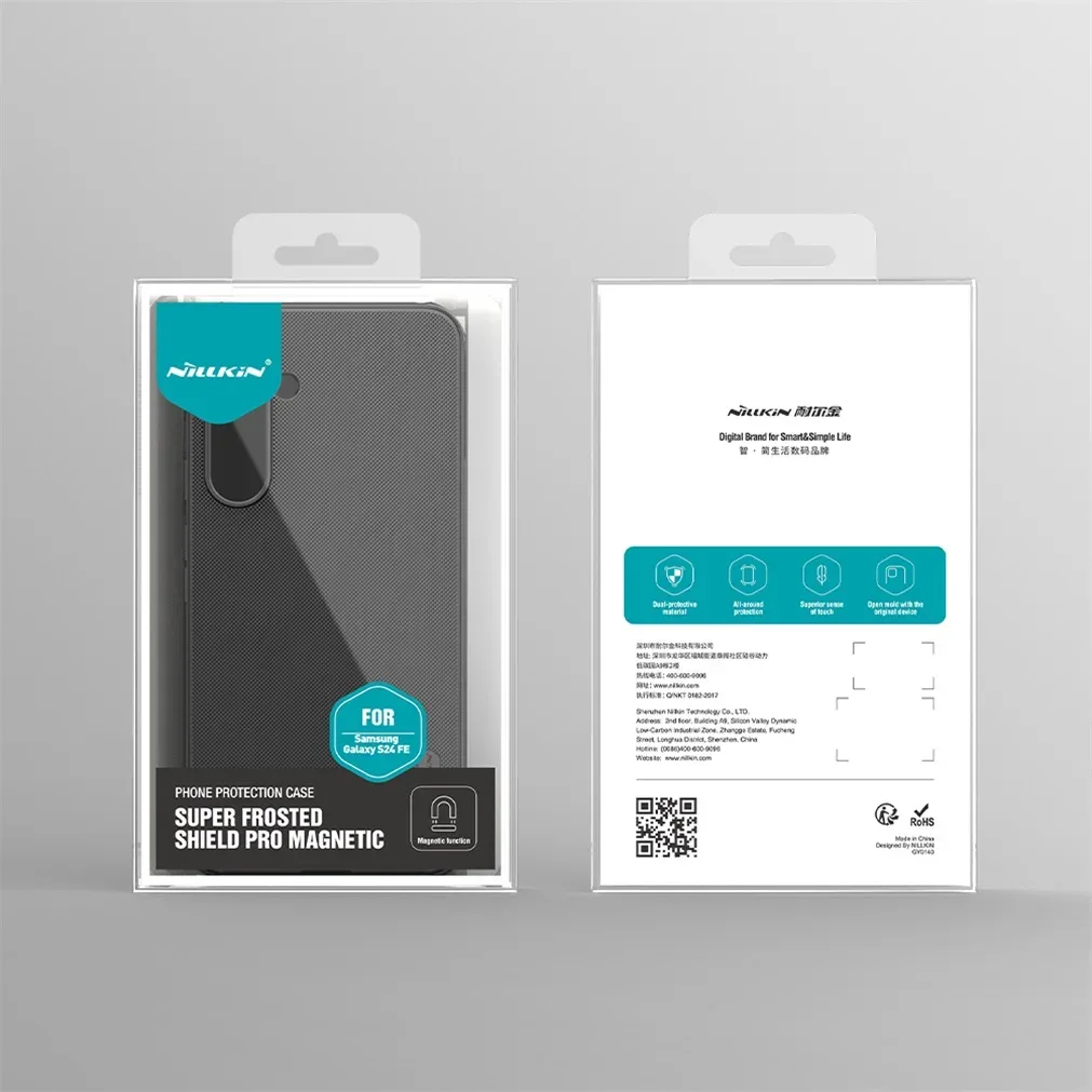 For Samsung Galaxy S24 FE MagSafe Case Nillkin Frosted Shield Pro Magnetic Case Soft TPU Frame Hard PC Cover For Samsung S24FE