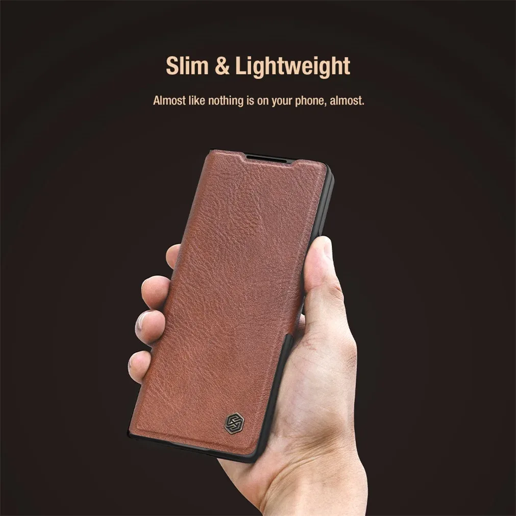 Кожаный чехол-книжка Nillkin Aoge для Samsung Galaxy Z Fold 6 5G с отделением для карт и стилуса