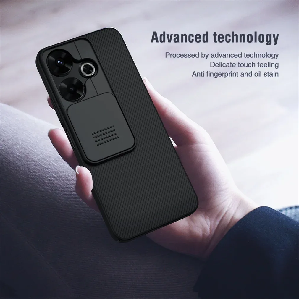 For Xiaomi Redmi 13 4G/ Poco M6 4G Case NILLKIN CamShield Slide Camera Cover Privacy Protection Back Cover For Redmi Note 13R 5G